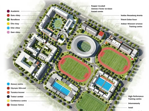 CitySports High-Performance Education Campus Map