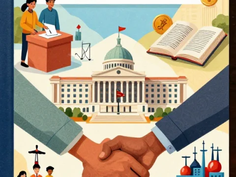 Class 10 Political Science & Economics Textbook Cover