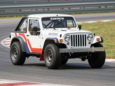 Classic Jeep Racing on Track
