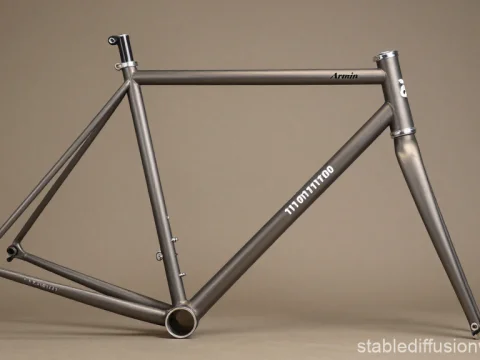 Classic Steel Bicycle Frame in Matte Finish