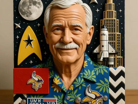 Clay Sculpture Portrait Honoring a Legendary Figure