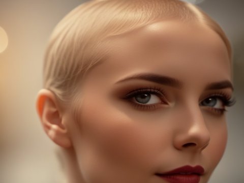 Close-up Portrait of a Woman with Soft Lighting