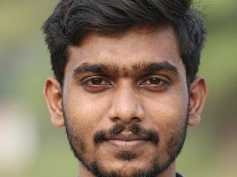 Close-up Portrait of Indian Male with Natural Expression