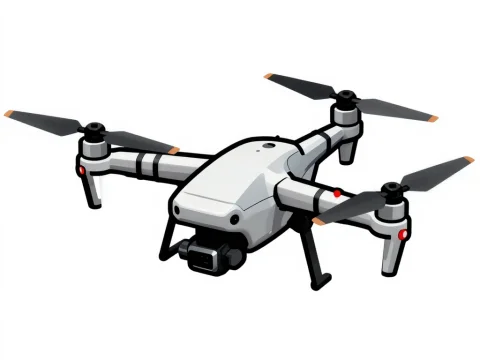 Concept Art of a Modern Quadcopter Drone