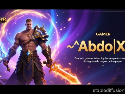Conquer Online Warrior Gamer Banner Featuring AbdolX
