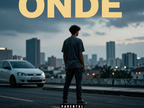 Contemplative Youth in Urban Evening