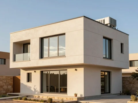 Contemporary Minimalist Passive House Exterior