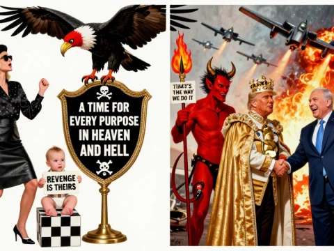 Contrasting Scenes of Justice and Power in Heaven and Hell