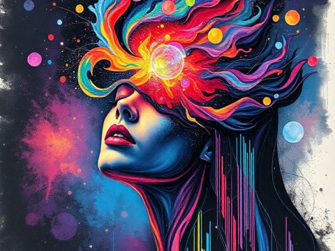 Cosmic Mindscape: A Burst of Galactic Imagination