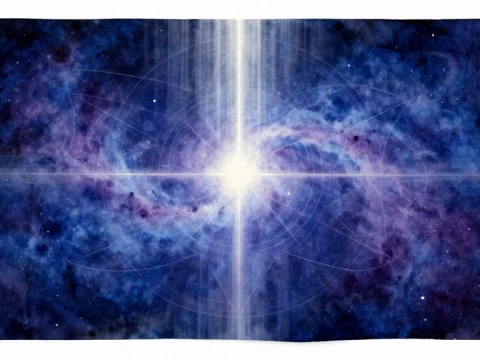 Cosmic Sacred Geometry with Radiant Starburst