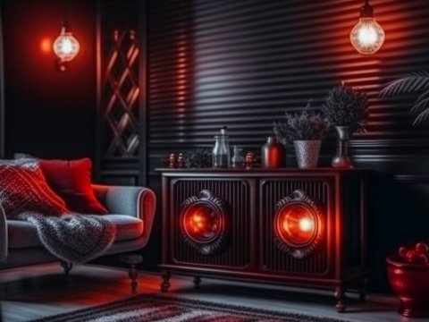 Cozy Modern Living Room with Ambient Heating