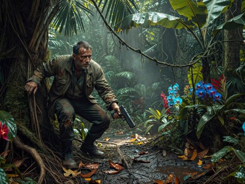 Criminal in Tropical Garden