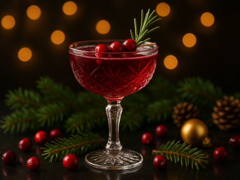 Crimson Holiday Cocktail