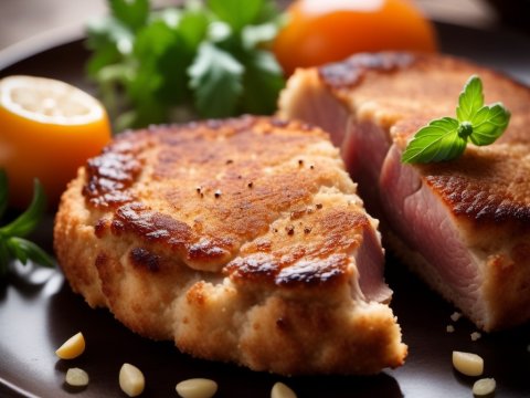 Crispy Breaded Chicken Cutlets with Fresh Herbs