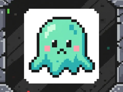 Cute Pixel Art Slime Sprite