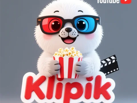 Cute Seal Mascot with 3D Glasses and Popcorn