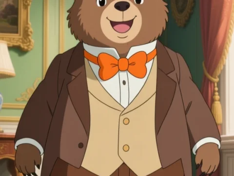 Dapper Bear in Aristocratic Attire