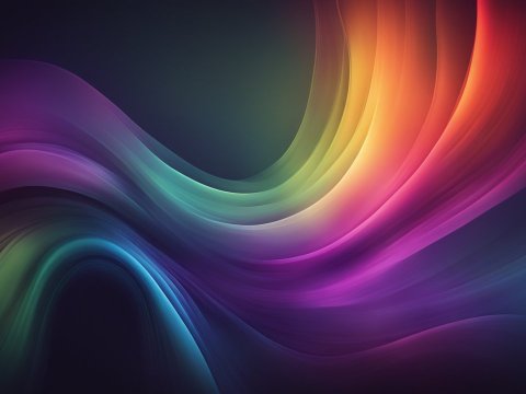 Dark Colorful Soft Abstract Waves