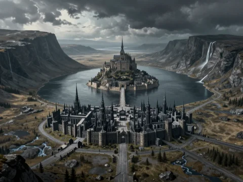 Dark Fantasy Northern Kingdom Fortress