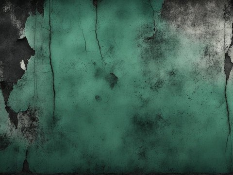 Dark Jade Green Grunge Wall Texture