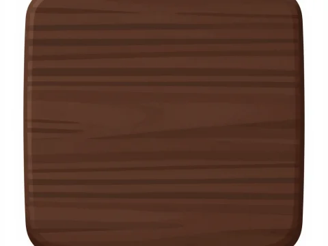 Dark Wooden Cutting Board with Rounded Edges