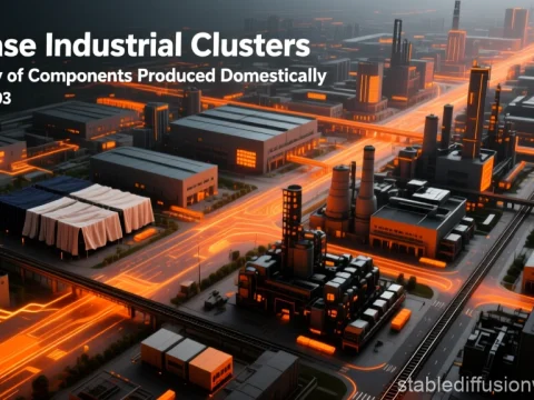 Dense Industrial Clusters in a Futuristic Mega City