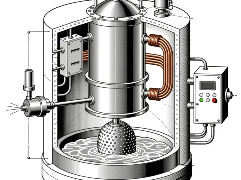 Detailed Technical Drawing of Thermonuclear Generator