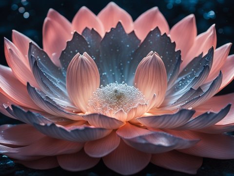 Divine Glow of a Mystical Lotus Flower