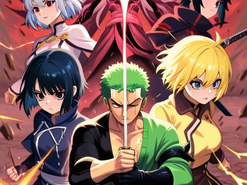 Dynamic Anime Warriors United Against Dark Force