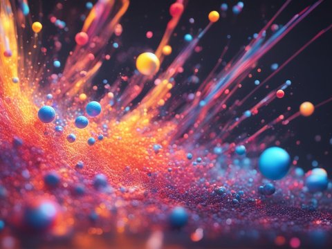 Dynamic Light Reflections with Floating Particles in 3D