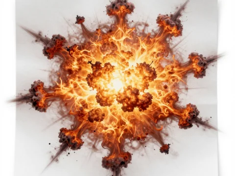 Dynamic Micro Explosions Radiating from Center