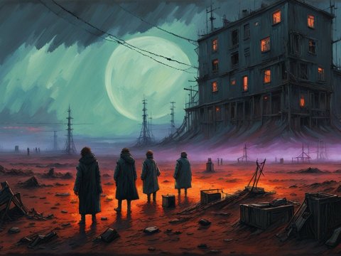 Eclipsed Dread in a Macabre Post-Apocalyptic Landscape