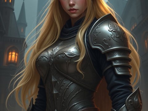 Eladrin Elf Warrior in Ornate Armor