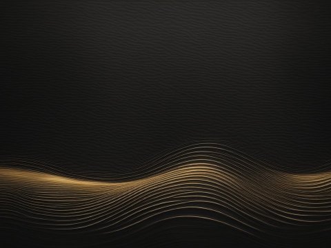 Elegant Black and Gold Wavy Abstract Background