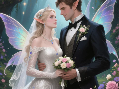 Elegant Faerie Wedding in Enchanted Forest