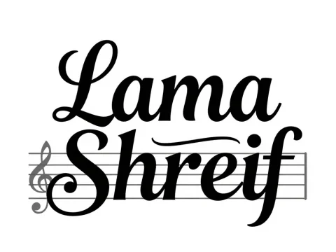 Elegant Musical Logo for Lama Shreif