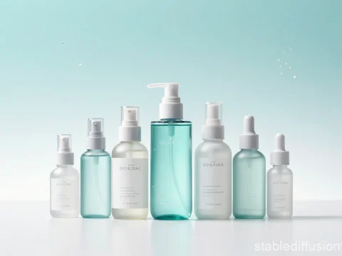 Elegant Set of Transparent Spray and Dropper Bottles