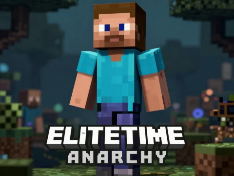 EliteTime Anarchy Minecraft Character Logo
