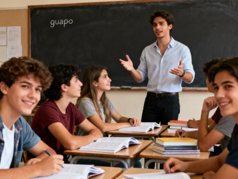 Engaged Young Students in Classroom Discussion
