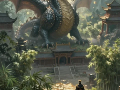 Epic Dragon Encounter in Bamboo Forest Temple