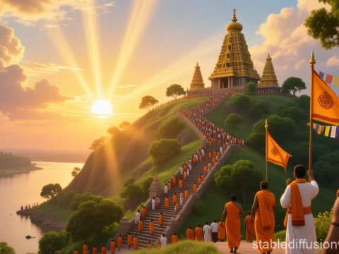 Epic Sunrise Pilgrimage to Vijaya Temple