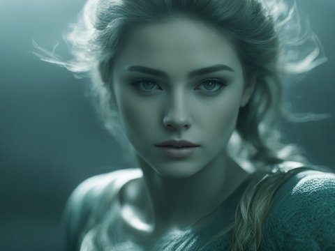 Ethereal Portrait of a Woman with Soft Lighting