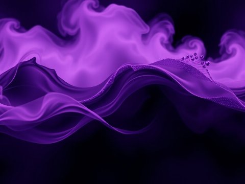 Ethereal Purple Smoke Waves