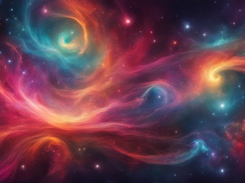 Fabulous Mystical Outer Space Nebula