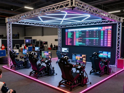Fanatec Esports Rally Arena Setup with Racing Simulators