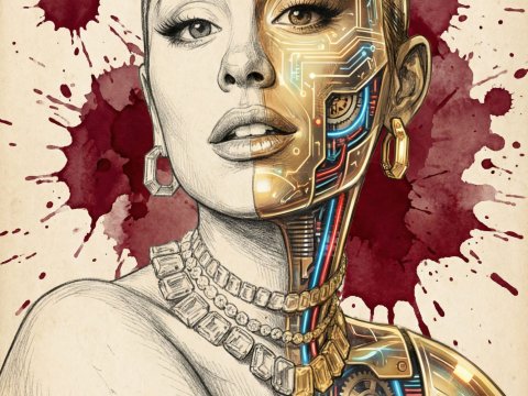 Fashion Forward: Half Human, Half Cyborg Woman