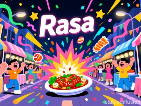 Festive Street Food Celebration with Rasa Dish