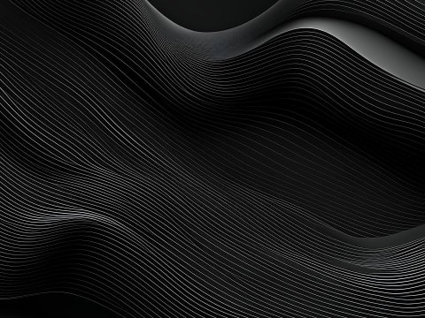 Flowing Black and Grey Abstract Lines