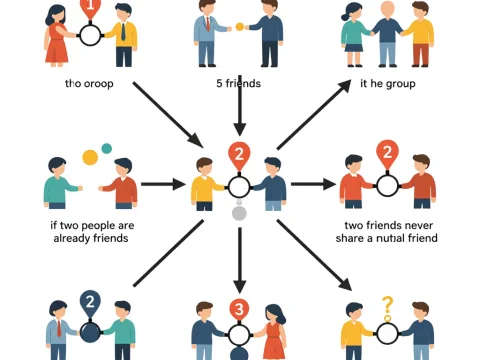 Friendship Graph Explanation with Illustrations