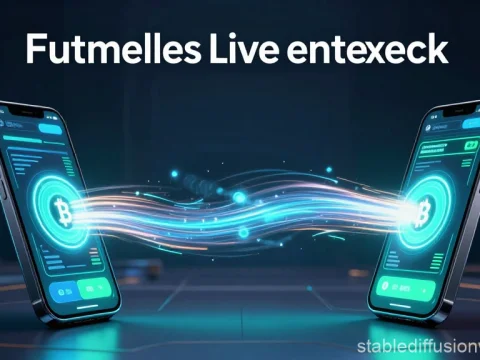 Futuristic Crypto Transfer Between Smartphones